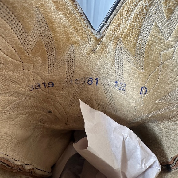 Vintage Dan Post Brown Embroidered Leather Cowboy Boots Men’s Size 12D - Picture 11 of 11